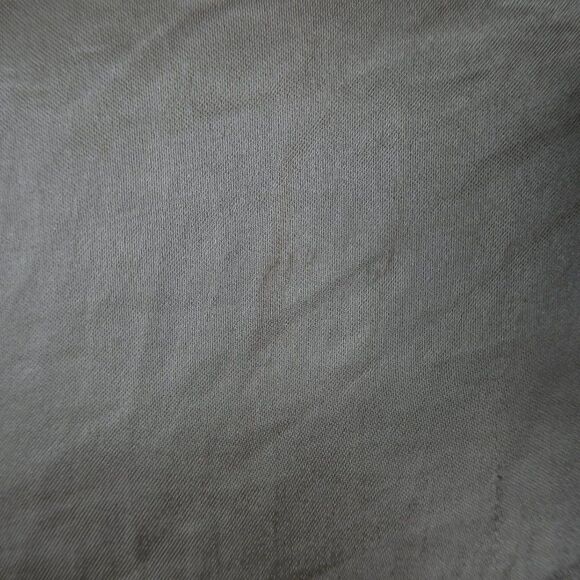 Theory Rikyo Ruffle Blouse Sleeveless Satin Silky Cream Tan Peplum Skirted Small - Picture 11 of 11